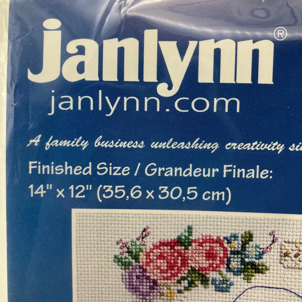 Janlynn Counted Cross Stitch Kit Two Hearts One Love Wedding Anniversary‎ 80-410